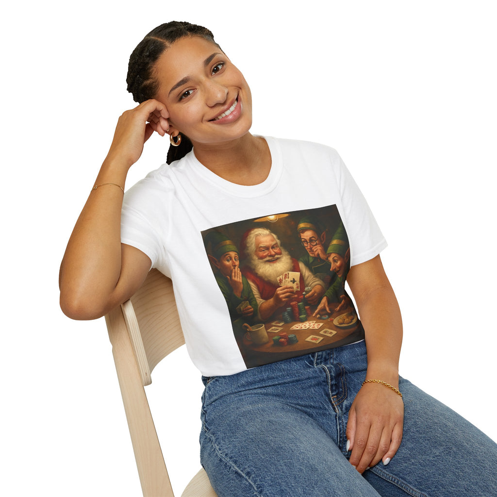 Santa Poker Night Christmas T-Shirt