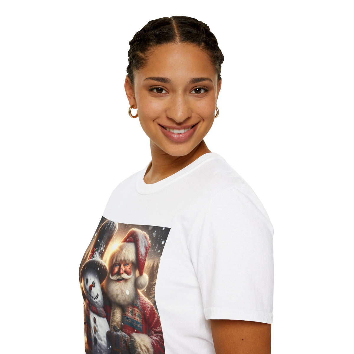 Christmas Santa & Snowman T-Shirt