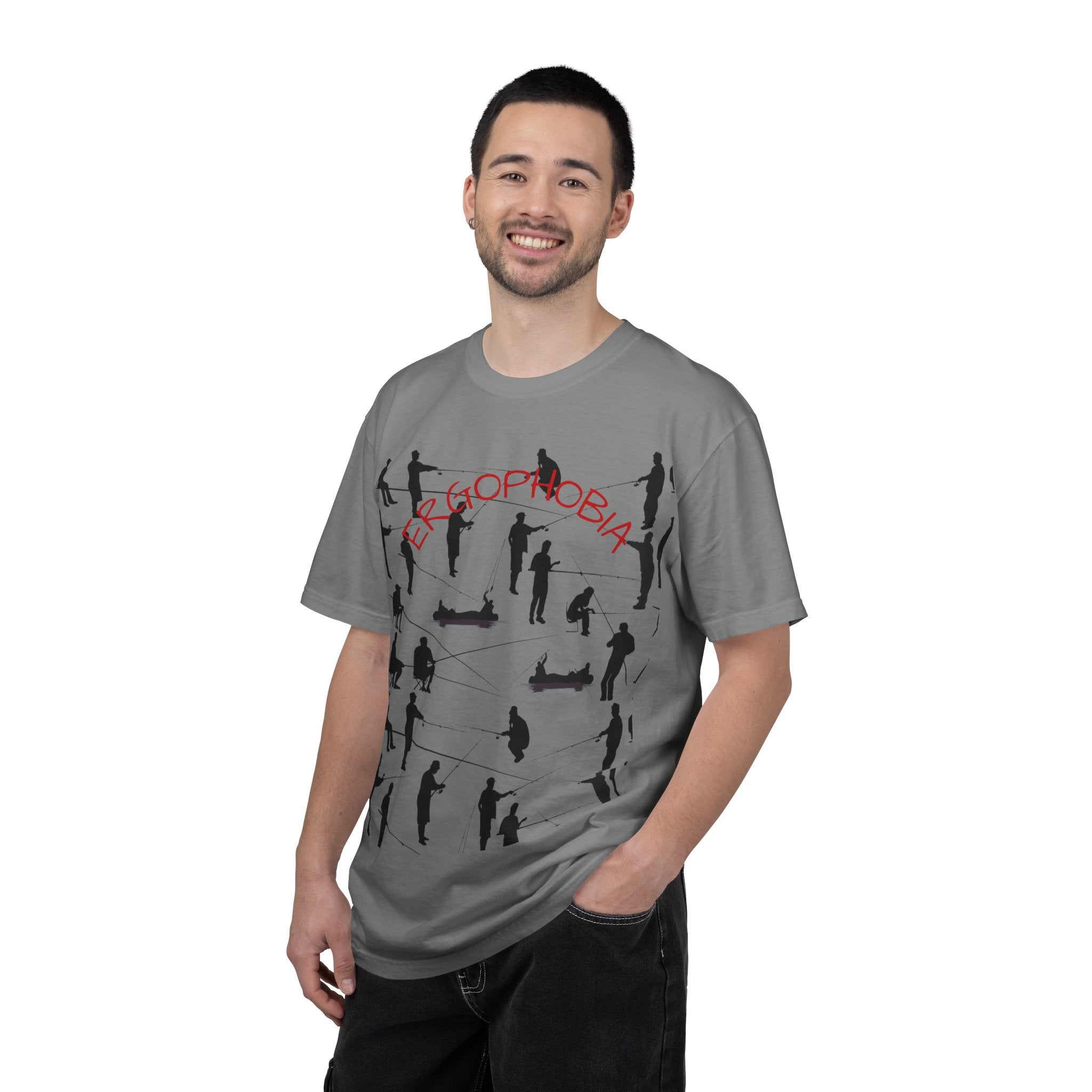 Different Styles of Fishing Garment-Dyed T-Shirt