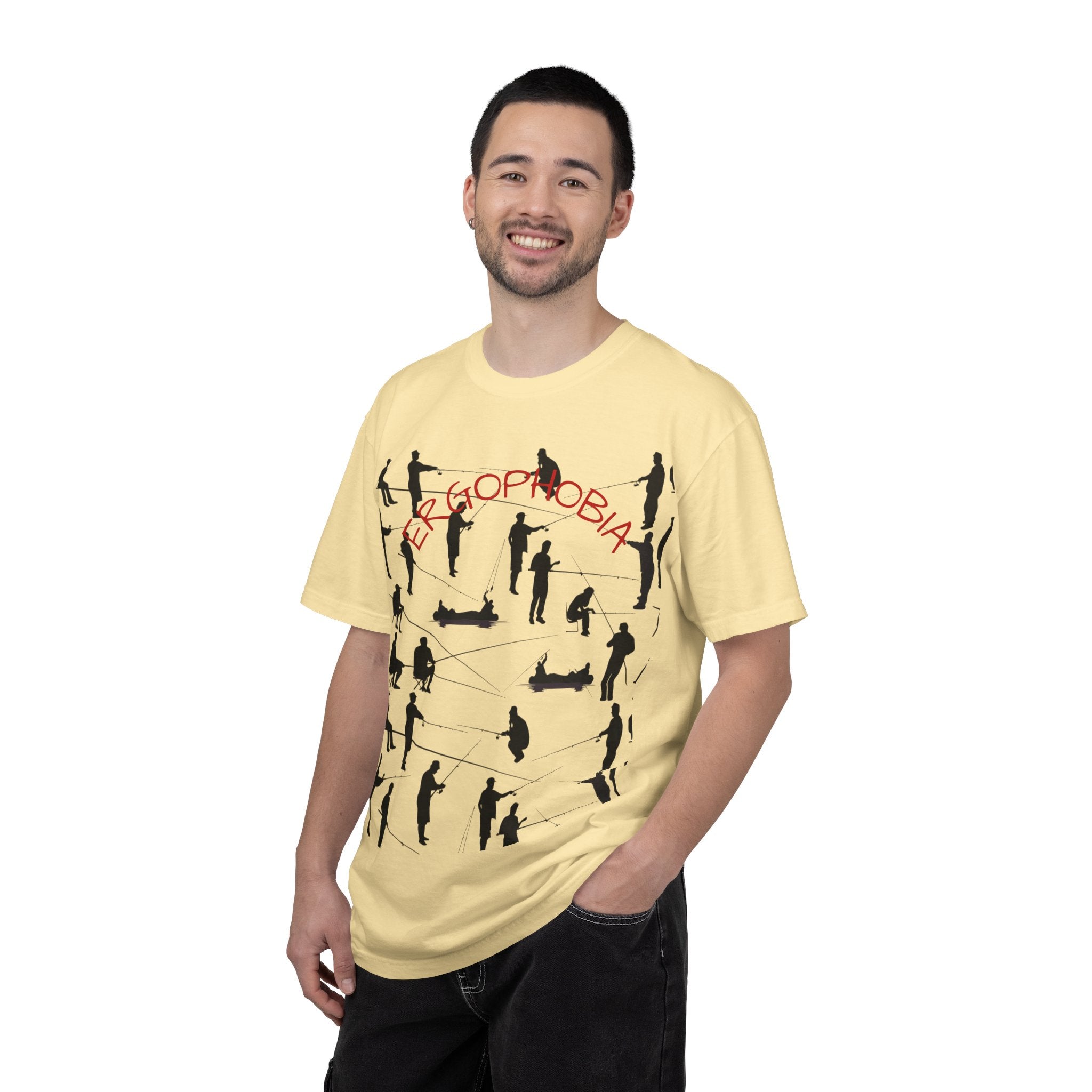 Different Styles of Fishing Garment-Dyed T-Shirt