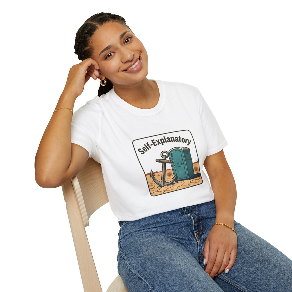 Self-Explanatory Anchor Outhouse Funny Unisex T-Shirt