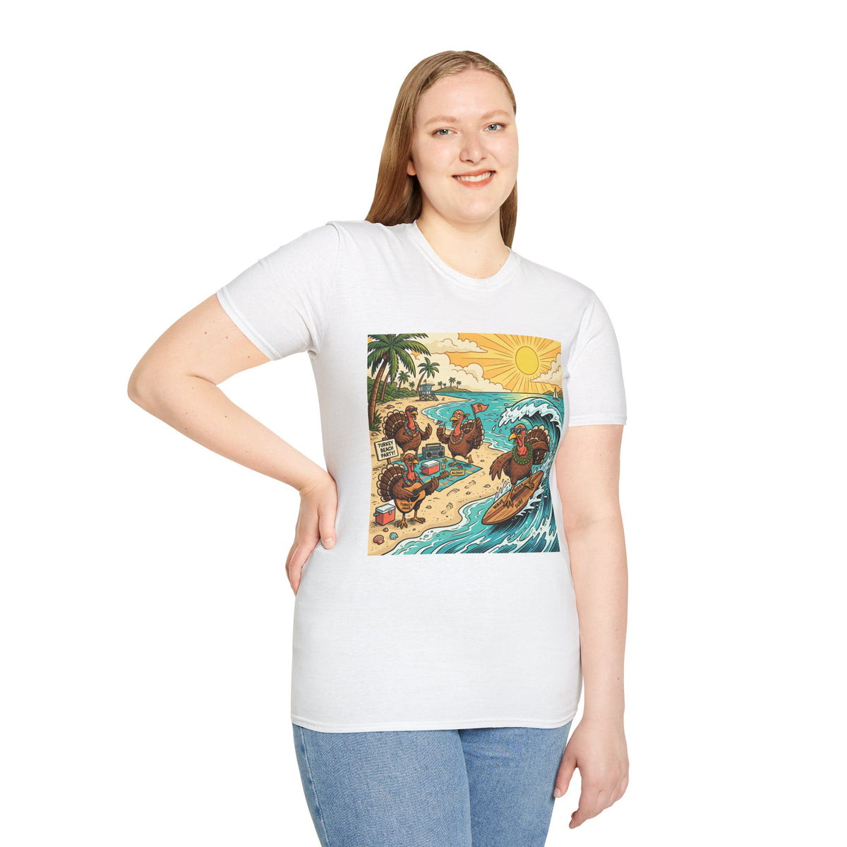 Surfing Turkey Beach Party T-Shirt