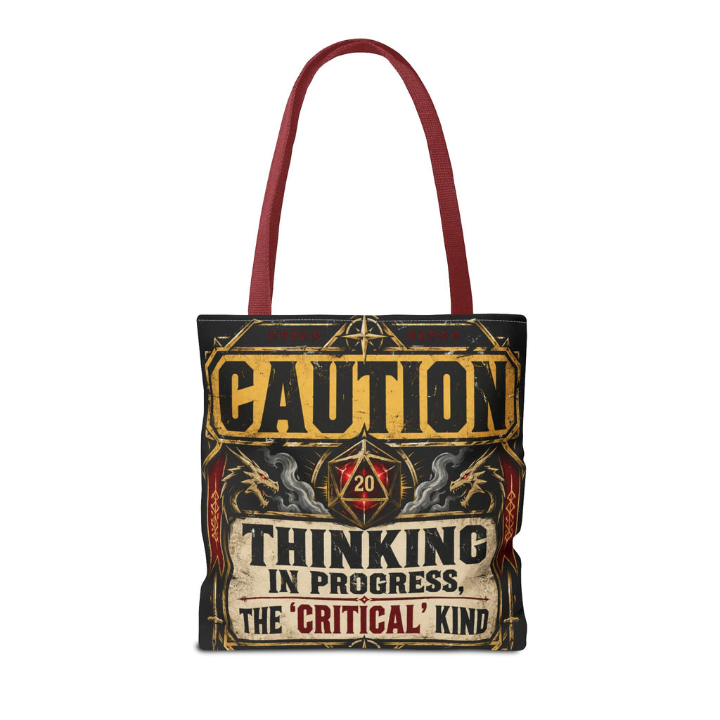 Caution Thinking in Progress Critical Kind Tote Bag