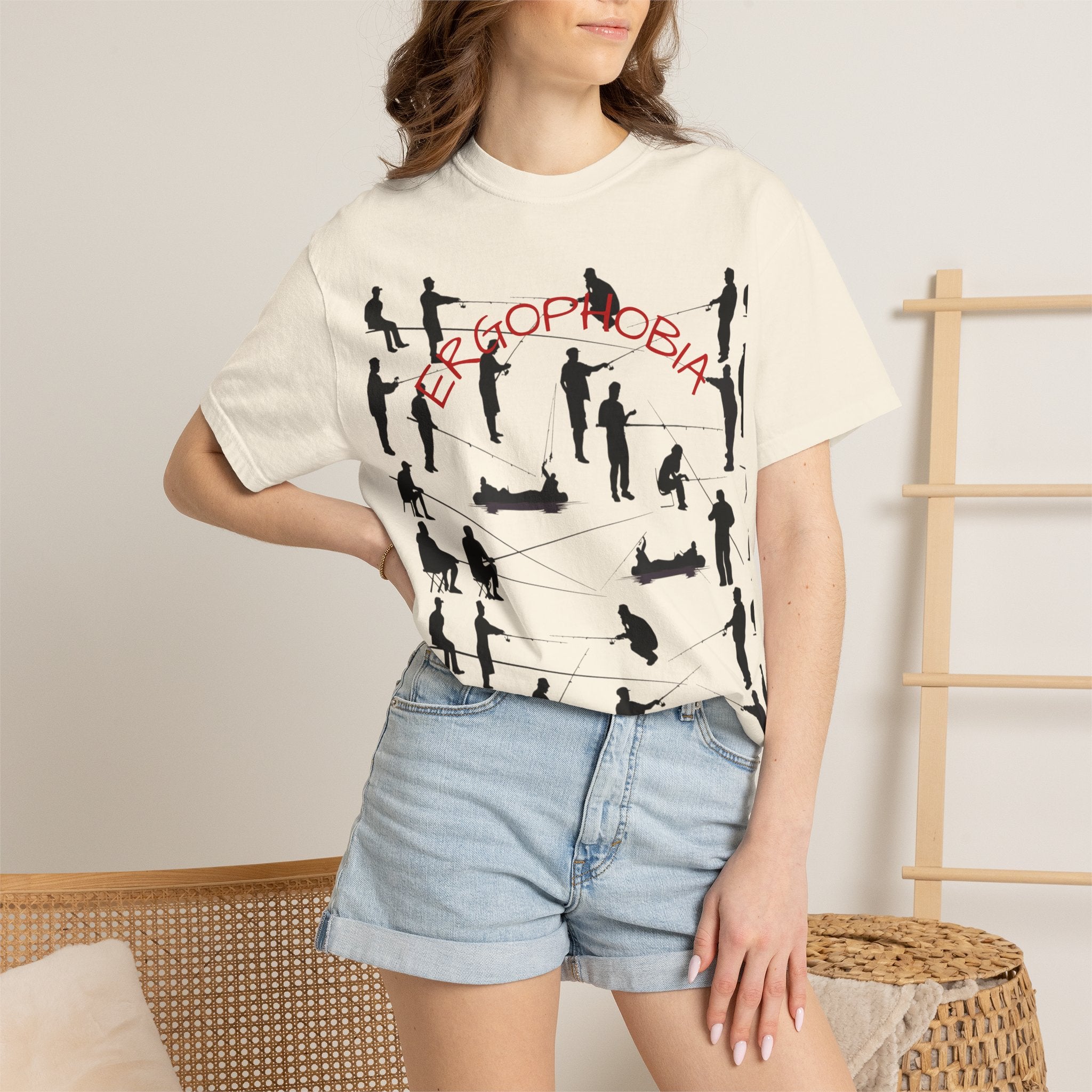 Different Styles of Fishing Garment-Dyed T-Shirt