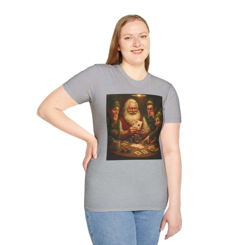 Santa Poker Night Christmas T-Shirt