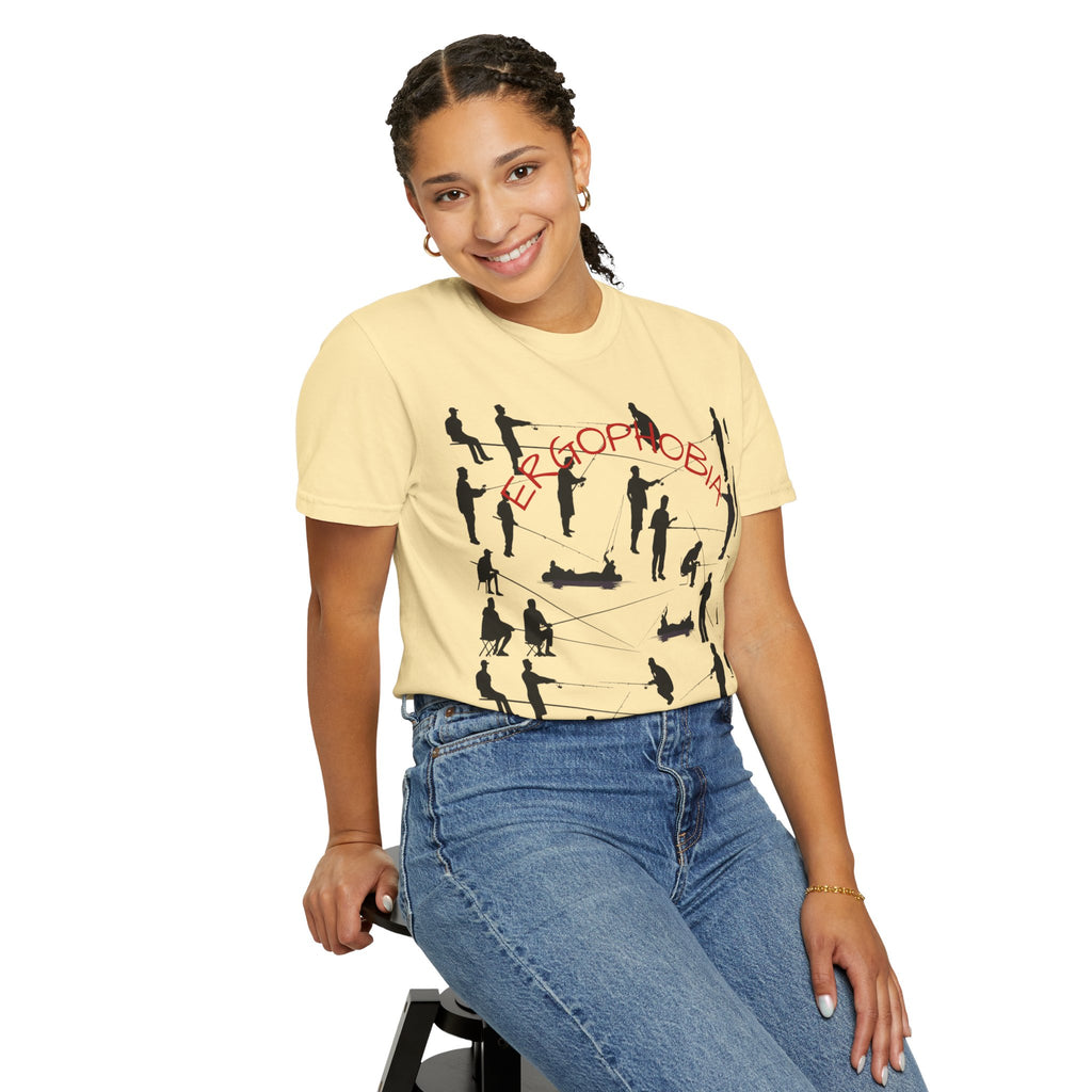 Different Styles of Fishing Garment-Dyed T-Shirt