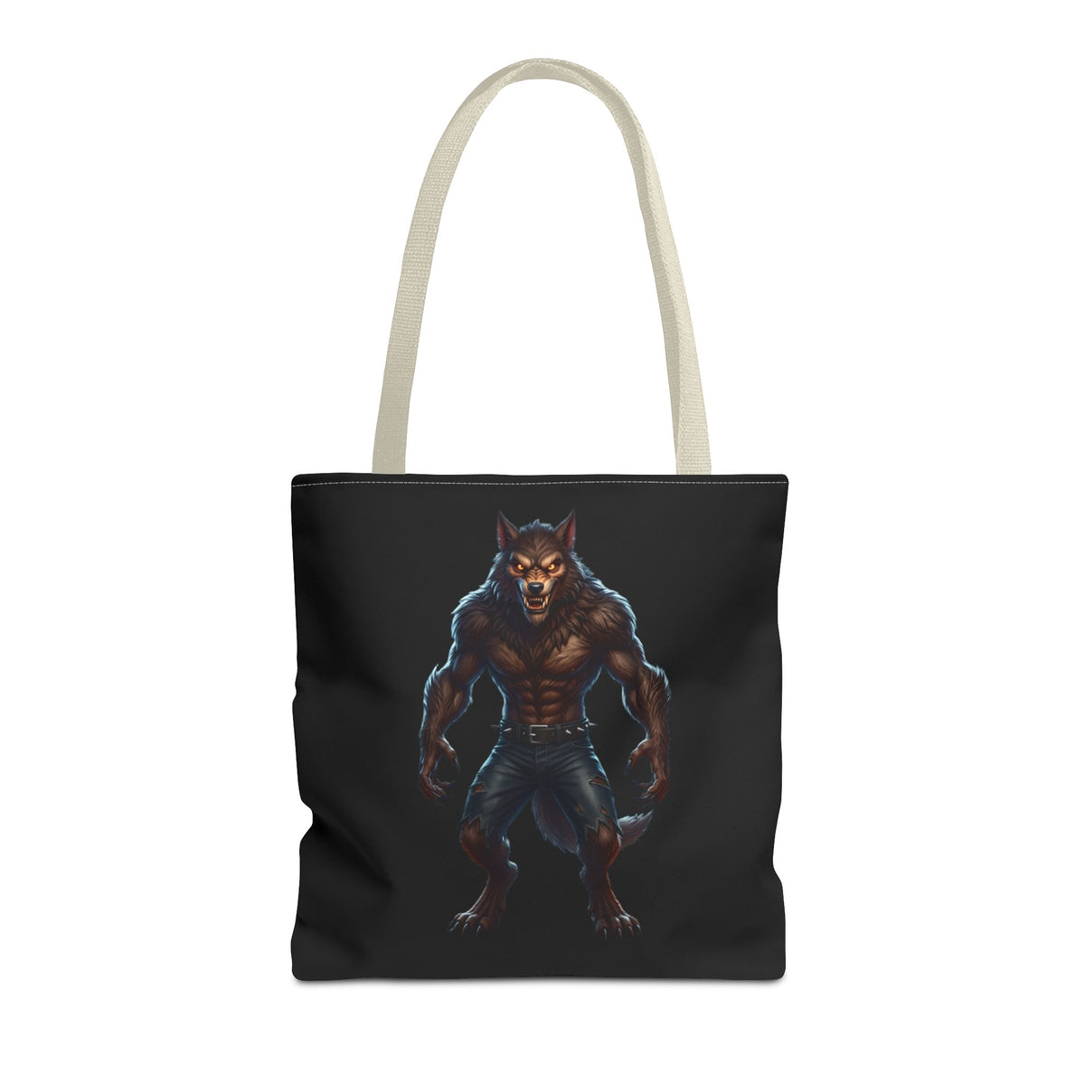 Werewolf Tote Bag — Dark Fantasy Creature Shopper