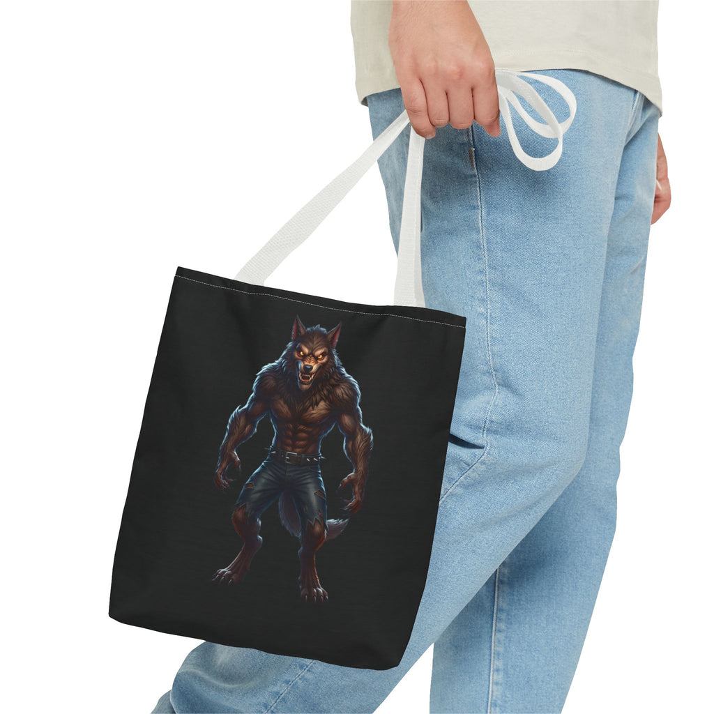 Werewolf Tote Bag — Dark Fantasy Creature Shopper
