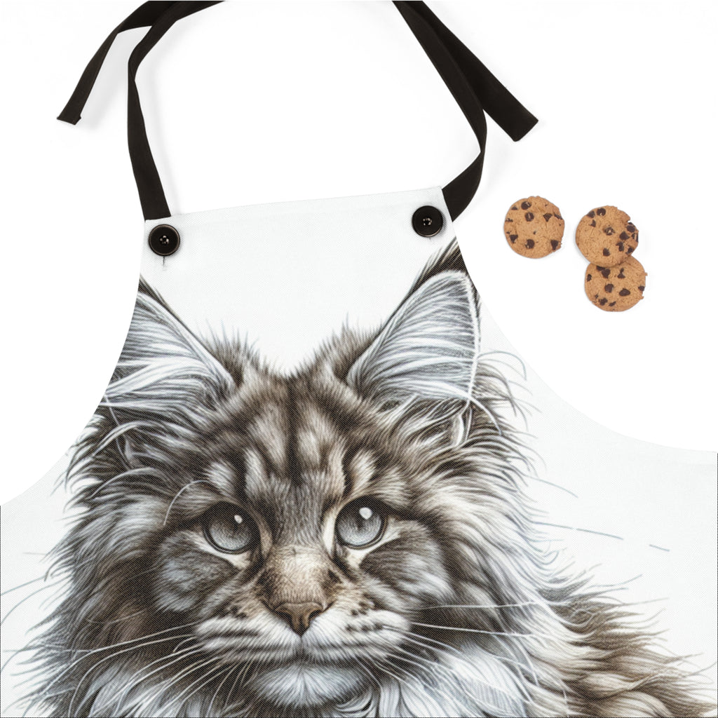 Maine Coon Cat Apron