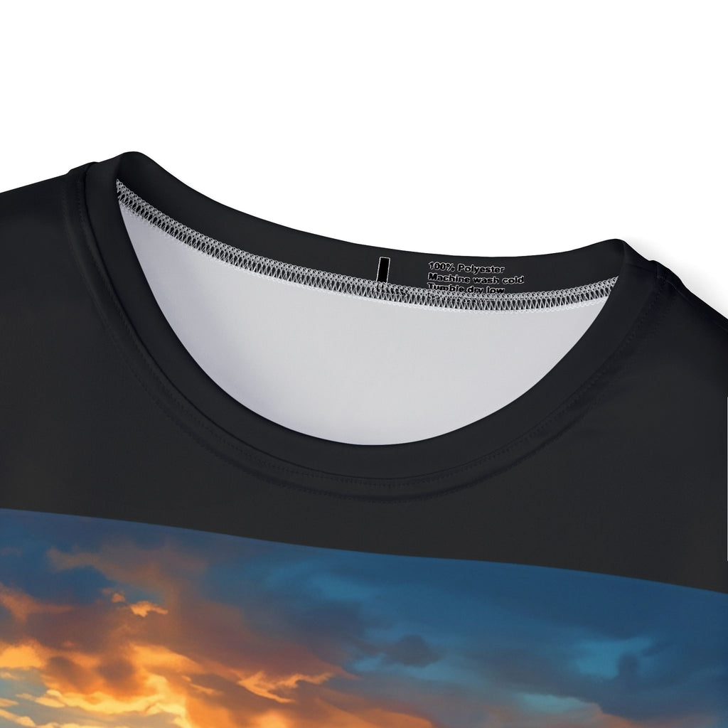 Dolphin Sunset Men’s Sports Jersey — Ocean Wave Athletic Tee