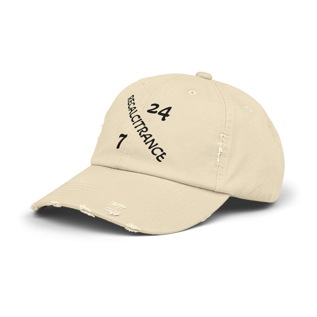 RECALCITRANCE (STUBBORN) Unisex Distressed Cap