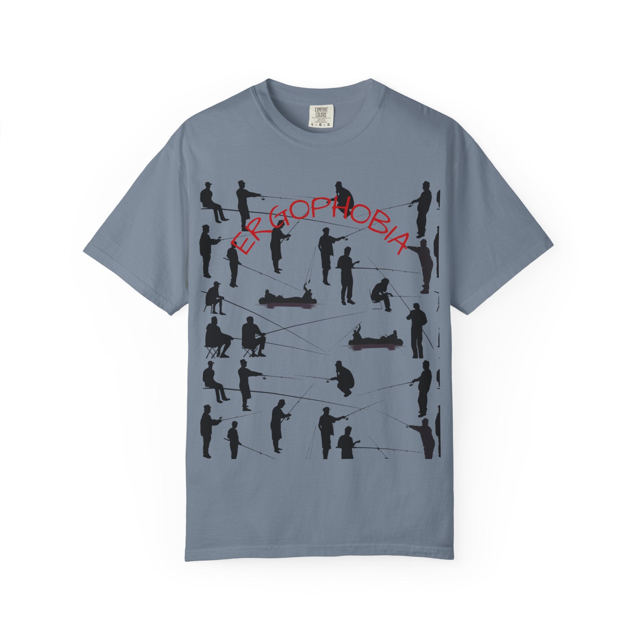 Different Styles of Fishing Garment-Dyed T-Shirt