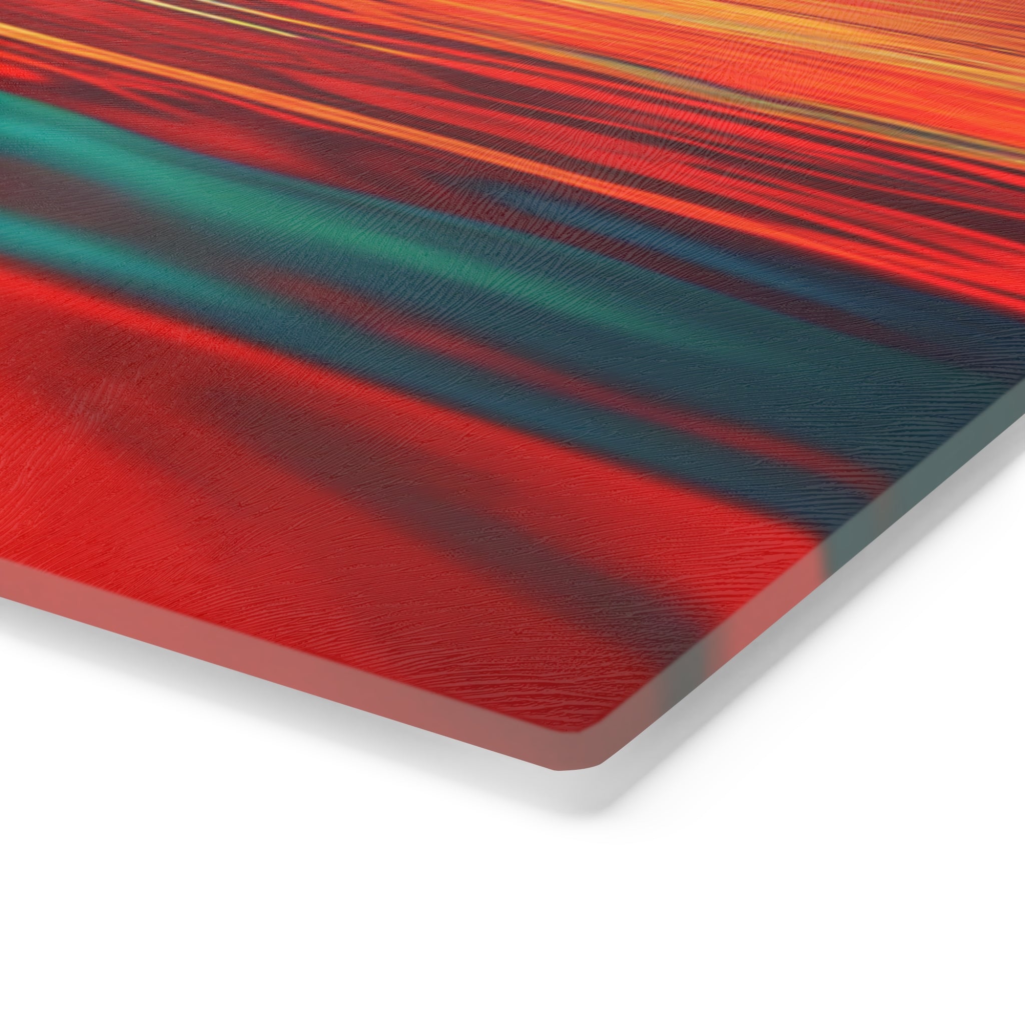 Dolphin Sunset Cutting Board – Vibrant Ocean Scene Glass Chopping Board