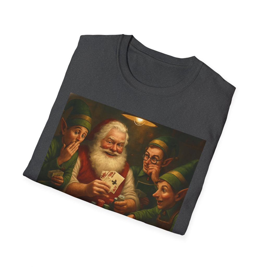 Santa Poker Night Christmas T-Shirt