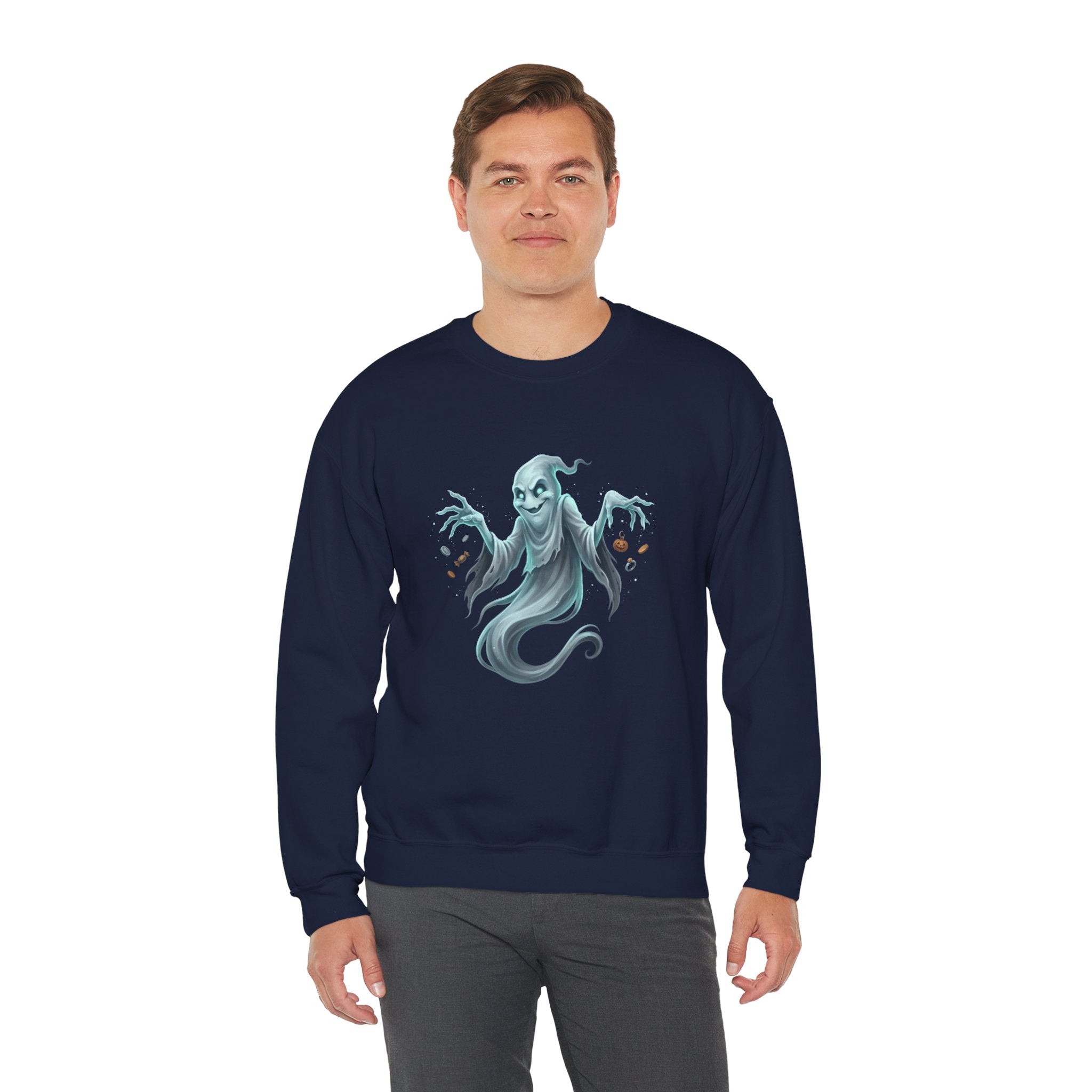 Mischief Ghost Halloween Crewneck Sweatshirt