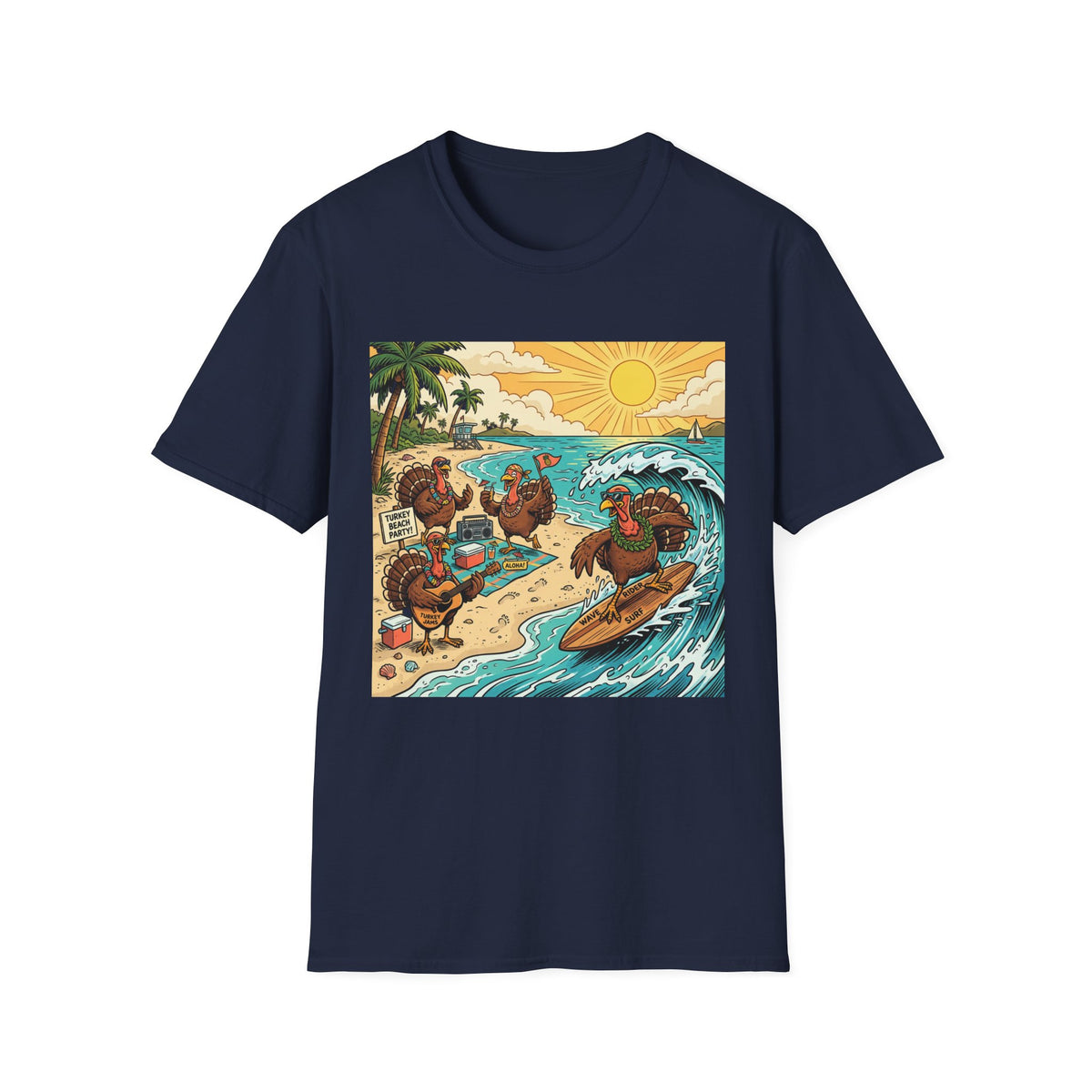 Surfing Turkey Beach Party T-Shirt