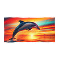 Dolphin Sunset Beach Towel