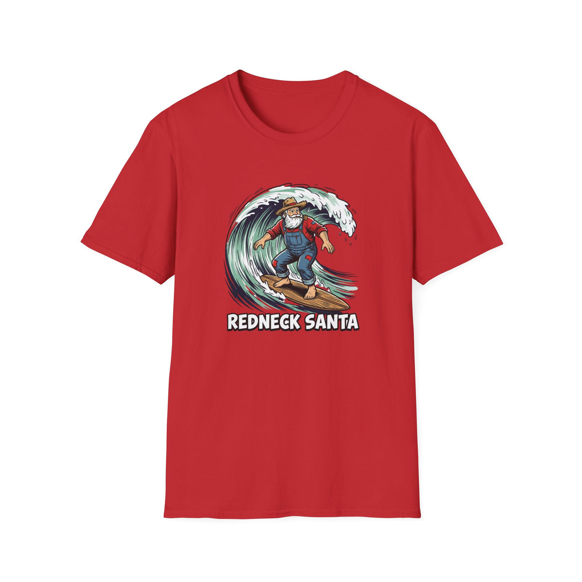 Redneck Santa T-Shirt — Surfing Santa Holiday Graphic Tee