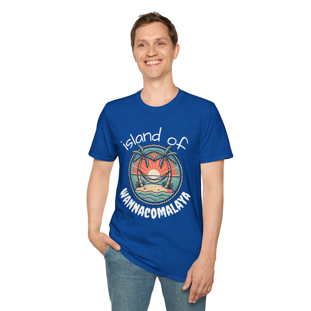 Island of Wannacomalaya Unisex Softstyle T-Shirt
