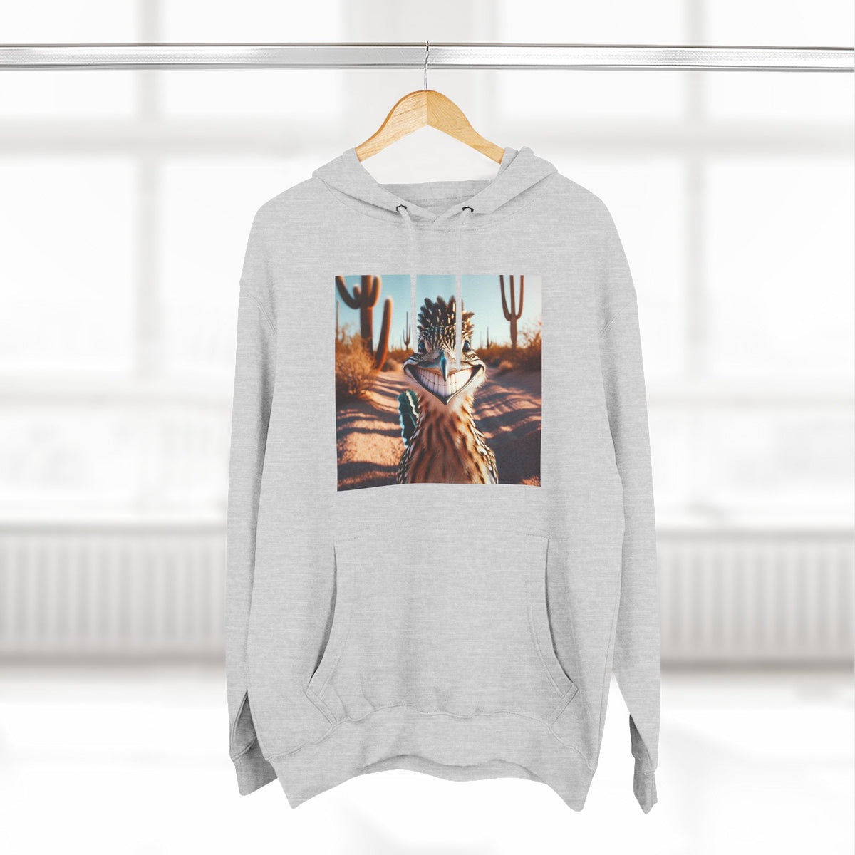 Three-Panel Fleece Hoodie