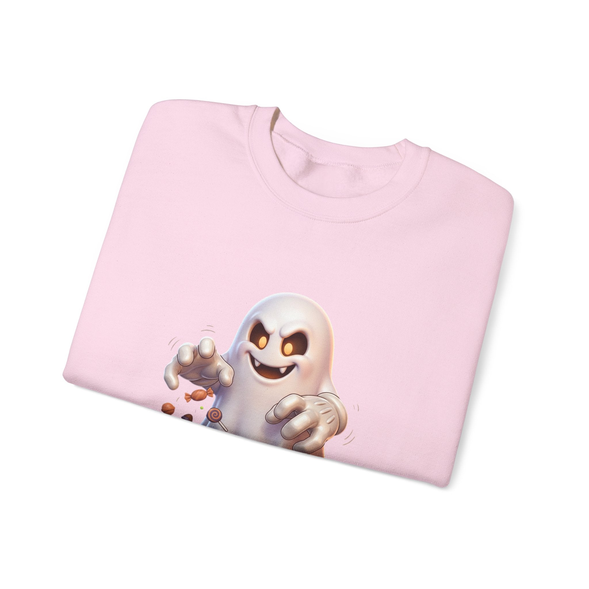 Candy Grabber Ghost Halloween Crewneck Sweatshirt