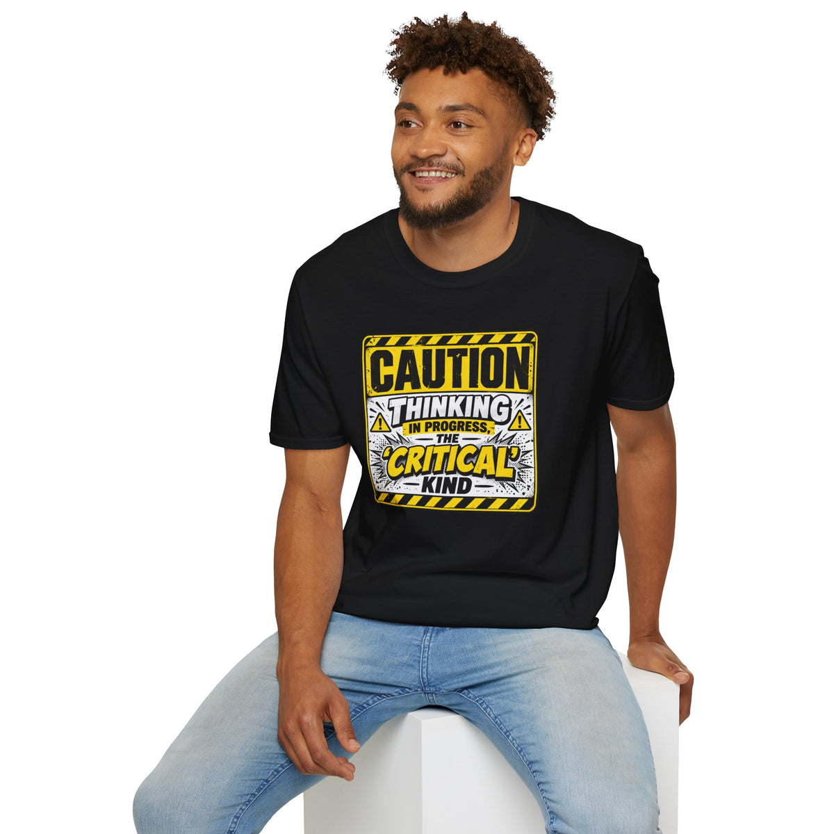 Caution Thinking in Progress Critical Kind T-Shirt