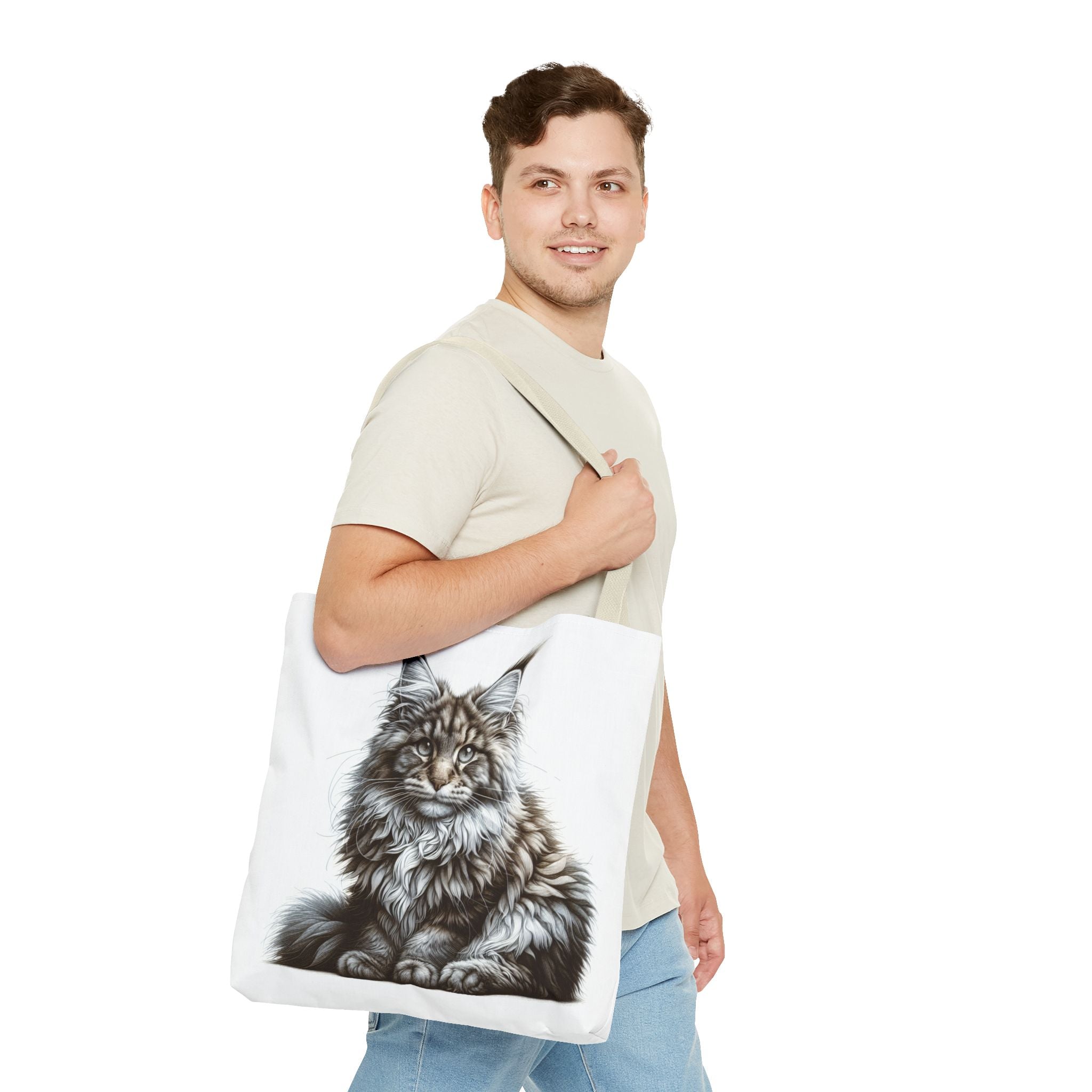 Maine Coon Cat Tote Bag (AOP)