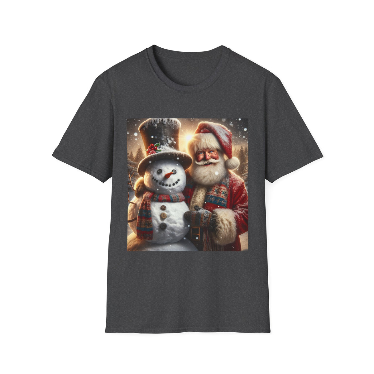 Christmas Santa & Snowman T-Shirt