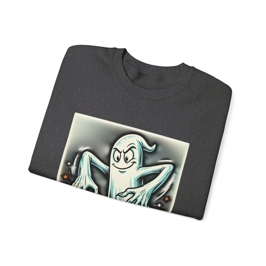 Vintage Candy Ghost Halloween Crewneck Sweatshirt