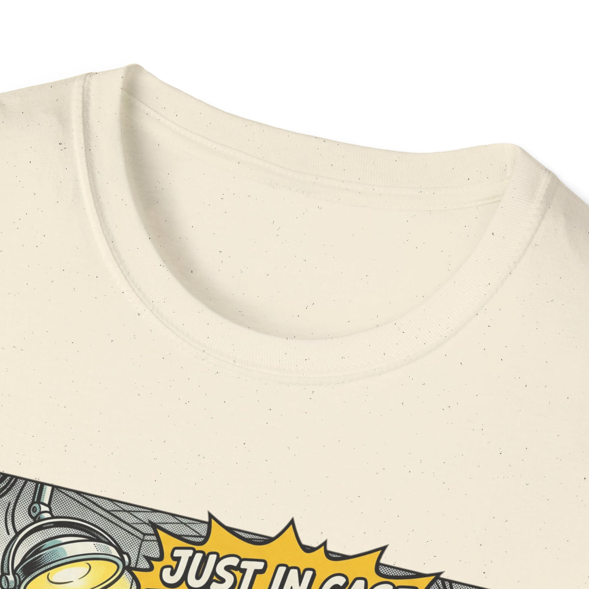 Dental Chair Cartoon T‑Shirt — “Just in Case the Novocaine Doesn’t Work” Funny Dentist Tee