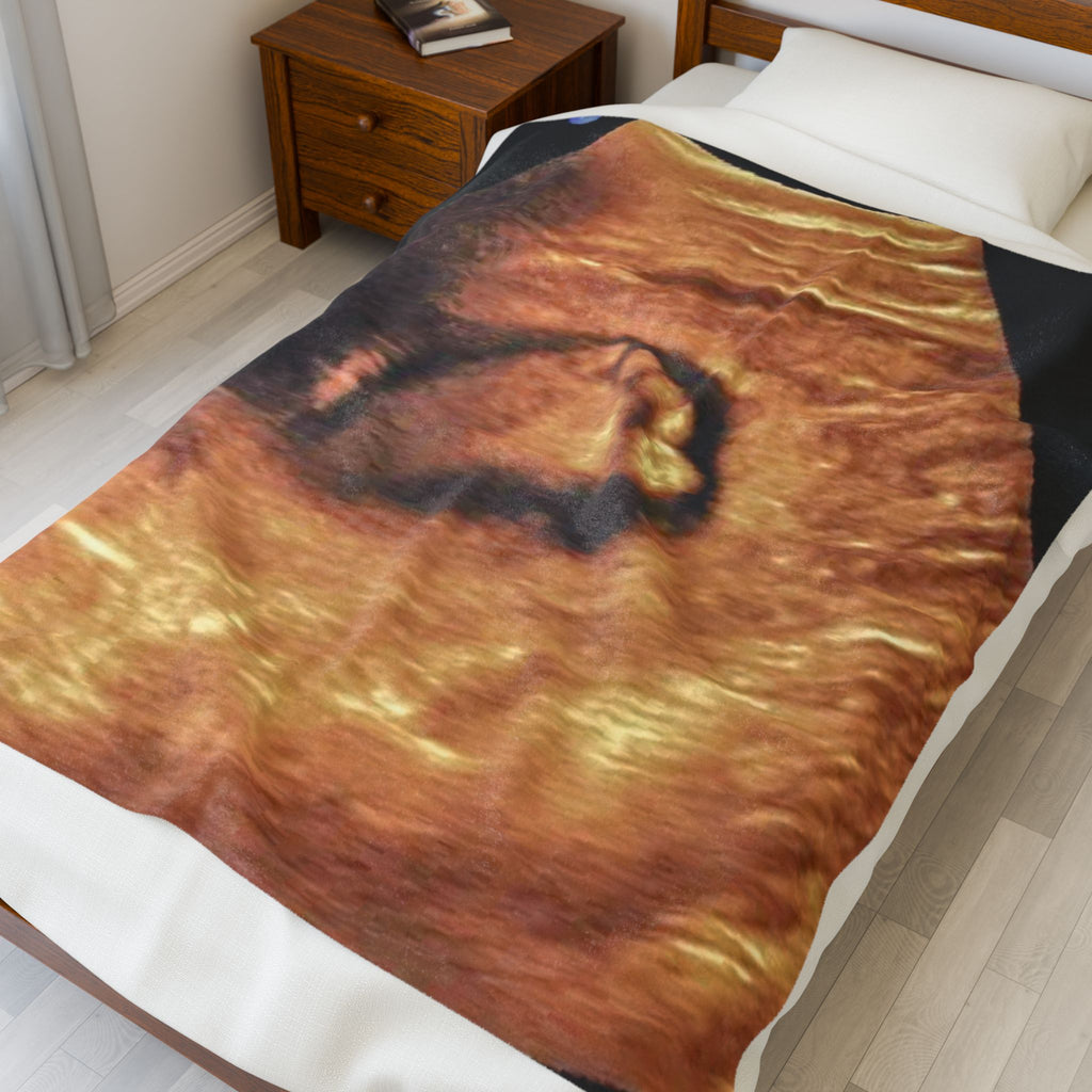 Velveteen Plush Blanket - Ultrasound Baby