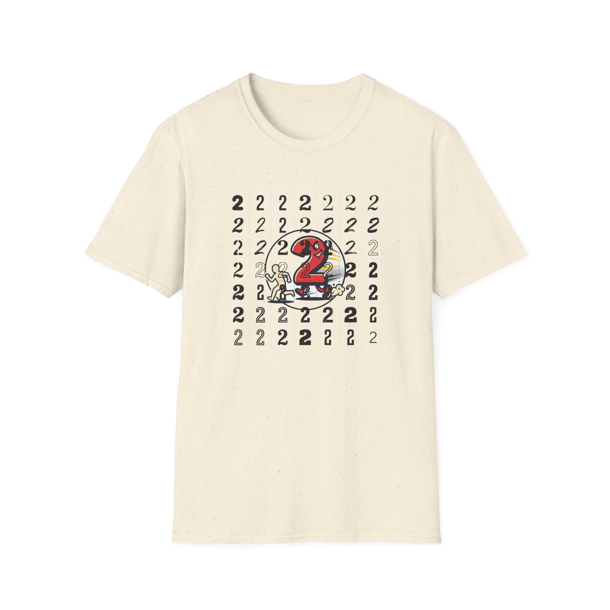 Running Number 2 Funny Bathroom Humor Graphic Unisex T-Shirt