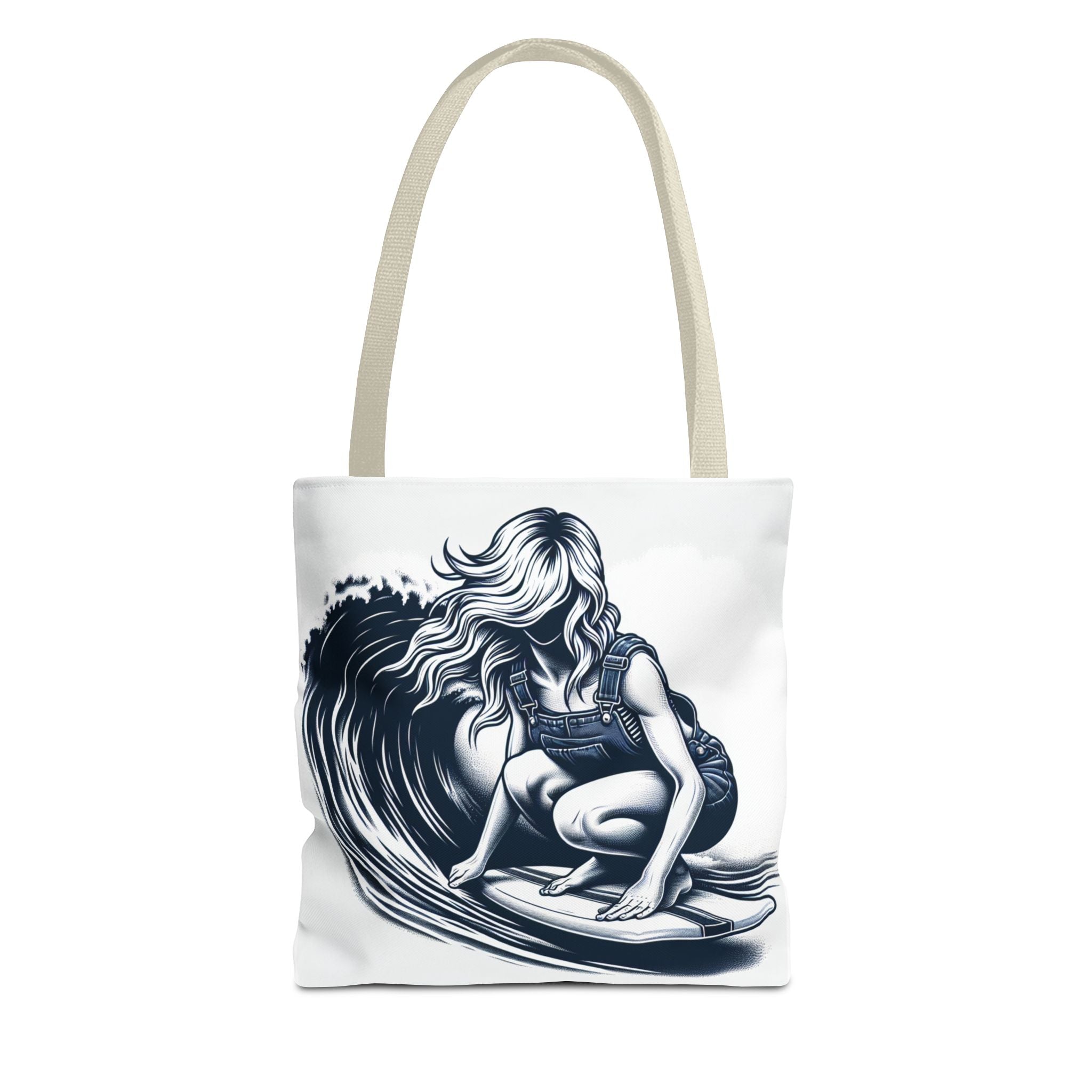 Female Surfer Tote Bag (AOP)