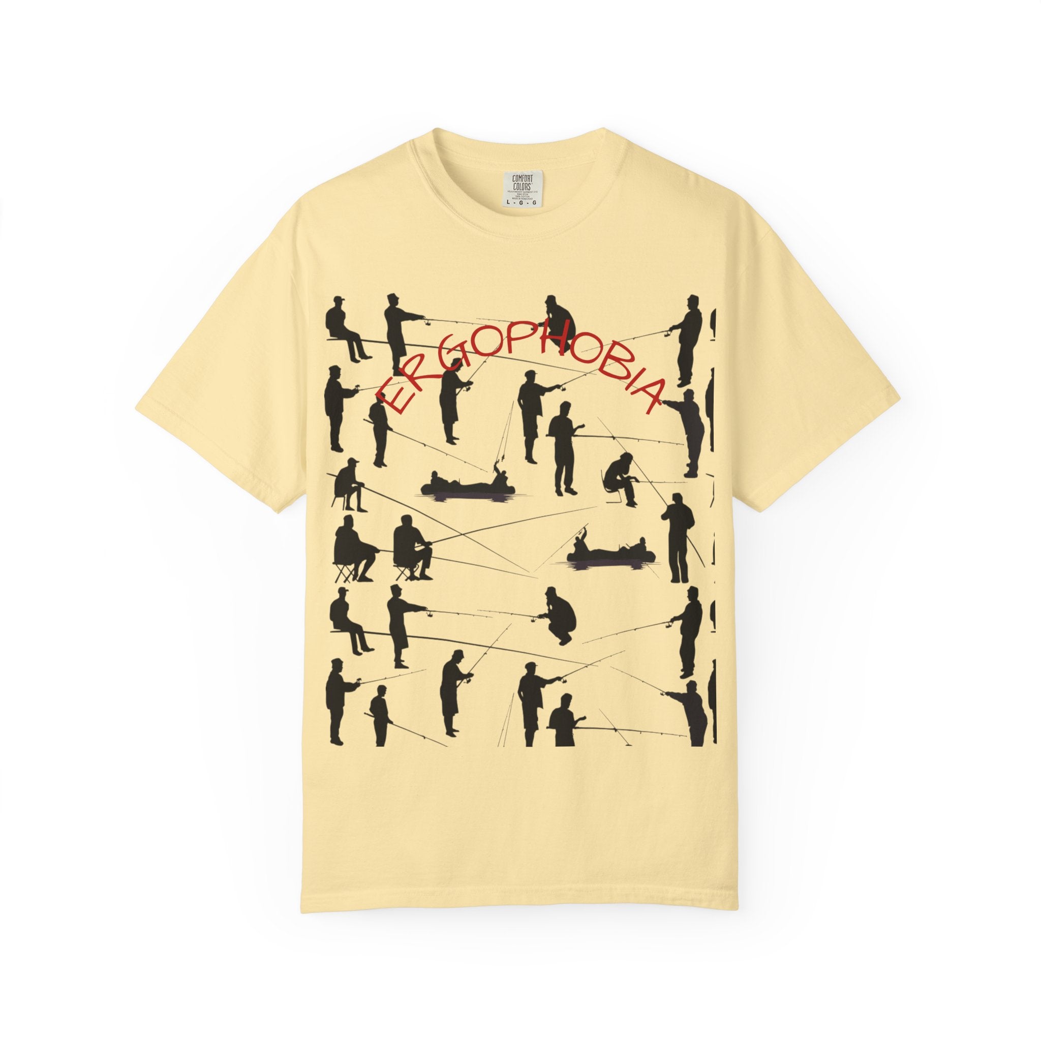 Different Styles of Fishing Garment-Dyed T-Shirt
