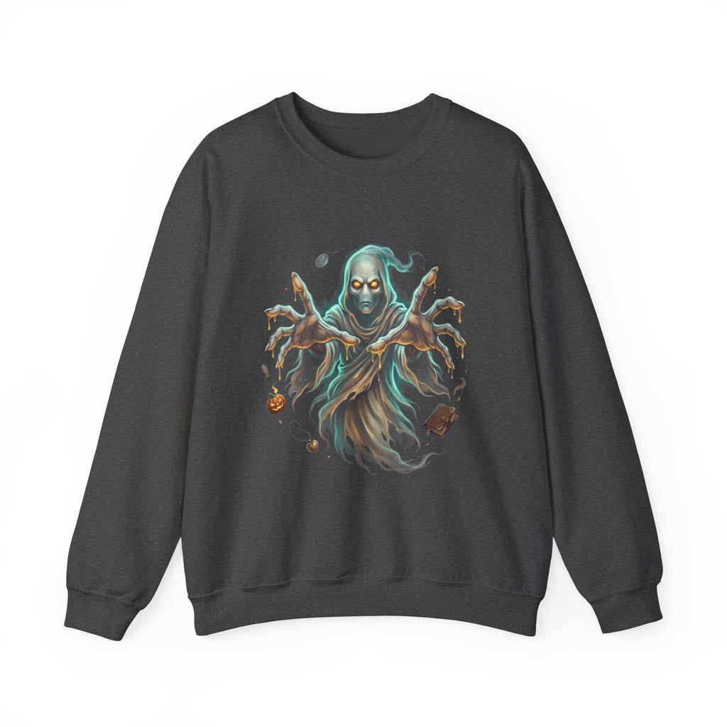 Hooded Wraith Halloween Crewneck Sweatshirt