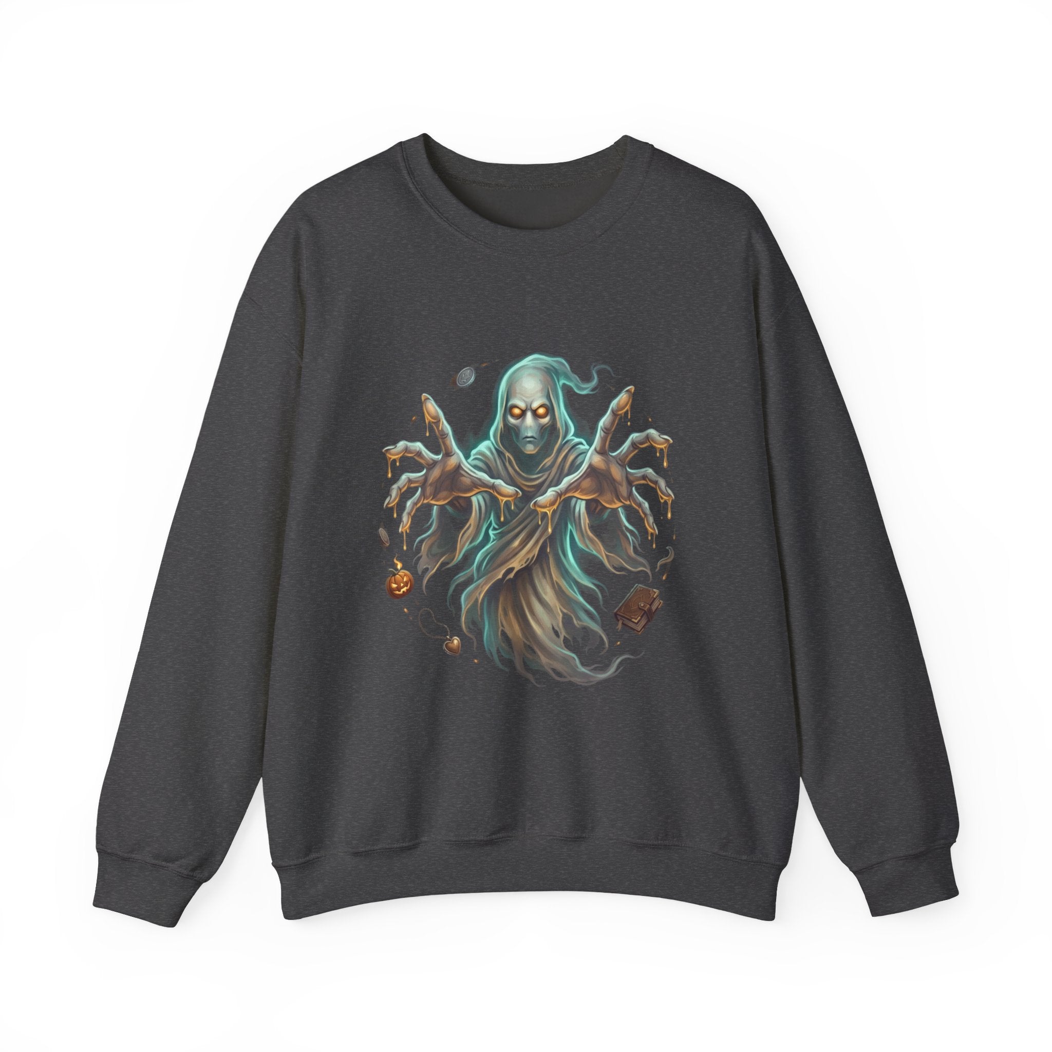 Hooded Wraith Halloween Crewneck Sweatshirt