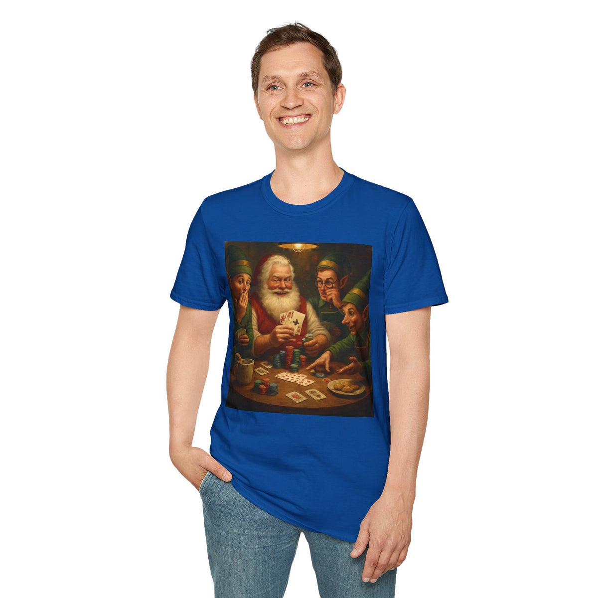 Santa Poker Night Christmas T-Shirt