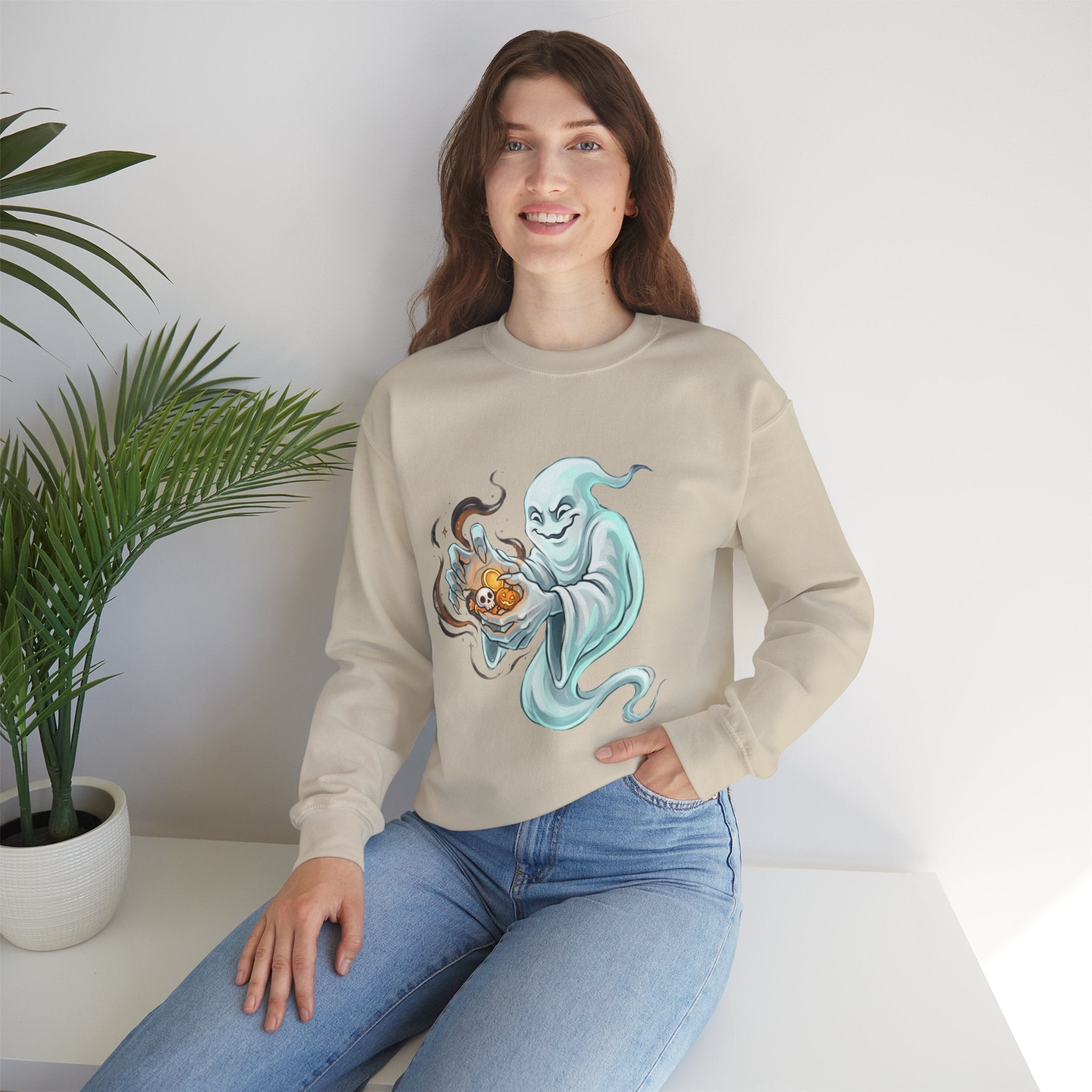 Ghost Portal Halloween Unisex Heavy Blend Crewneck Sweatshirt
