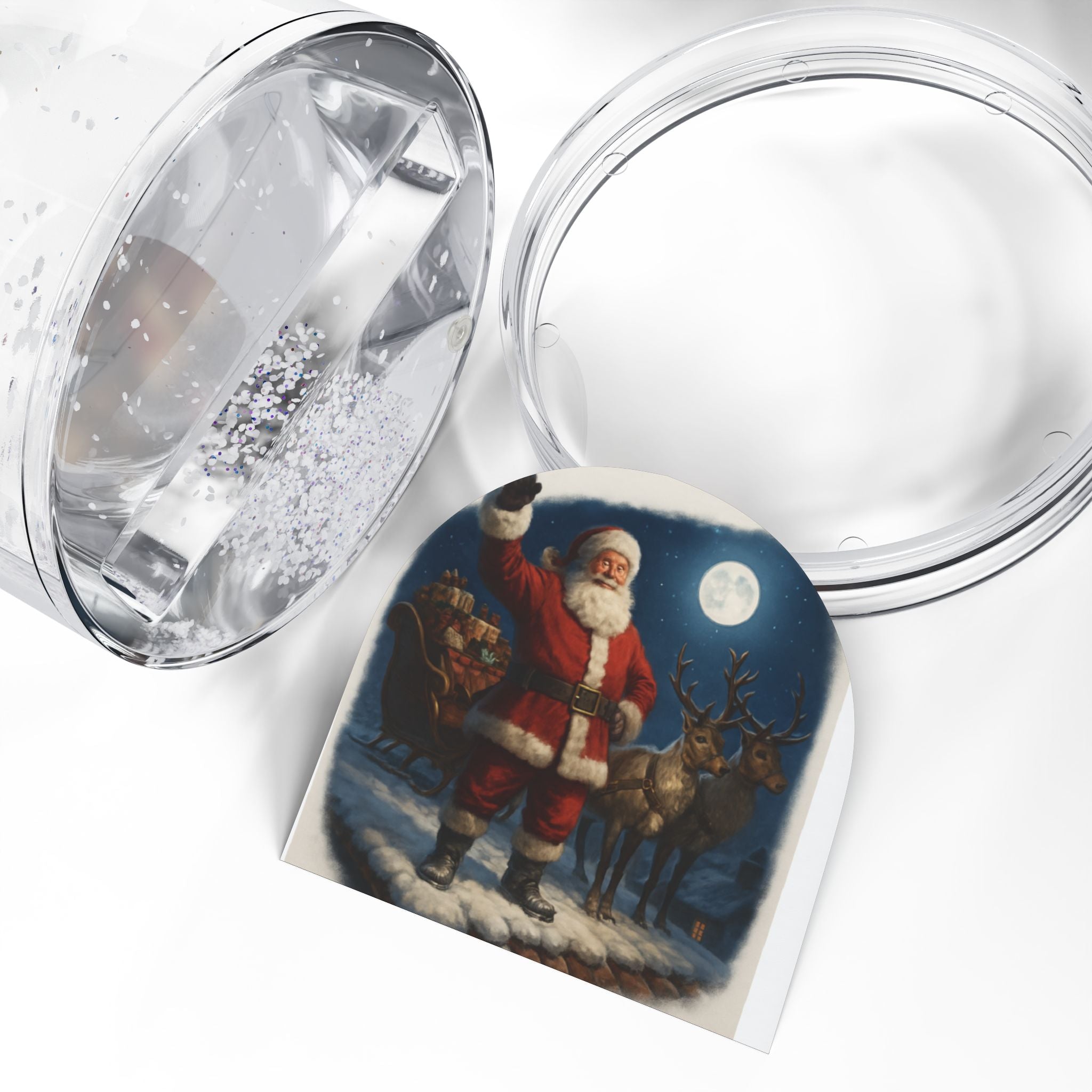 Santa Claus Snow Globe – Vintage Holiday Christmas Decoration