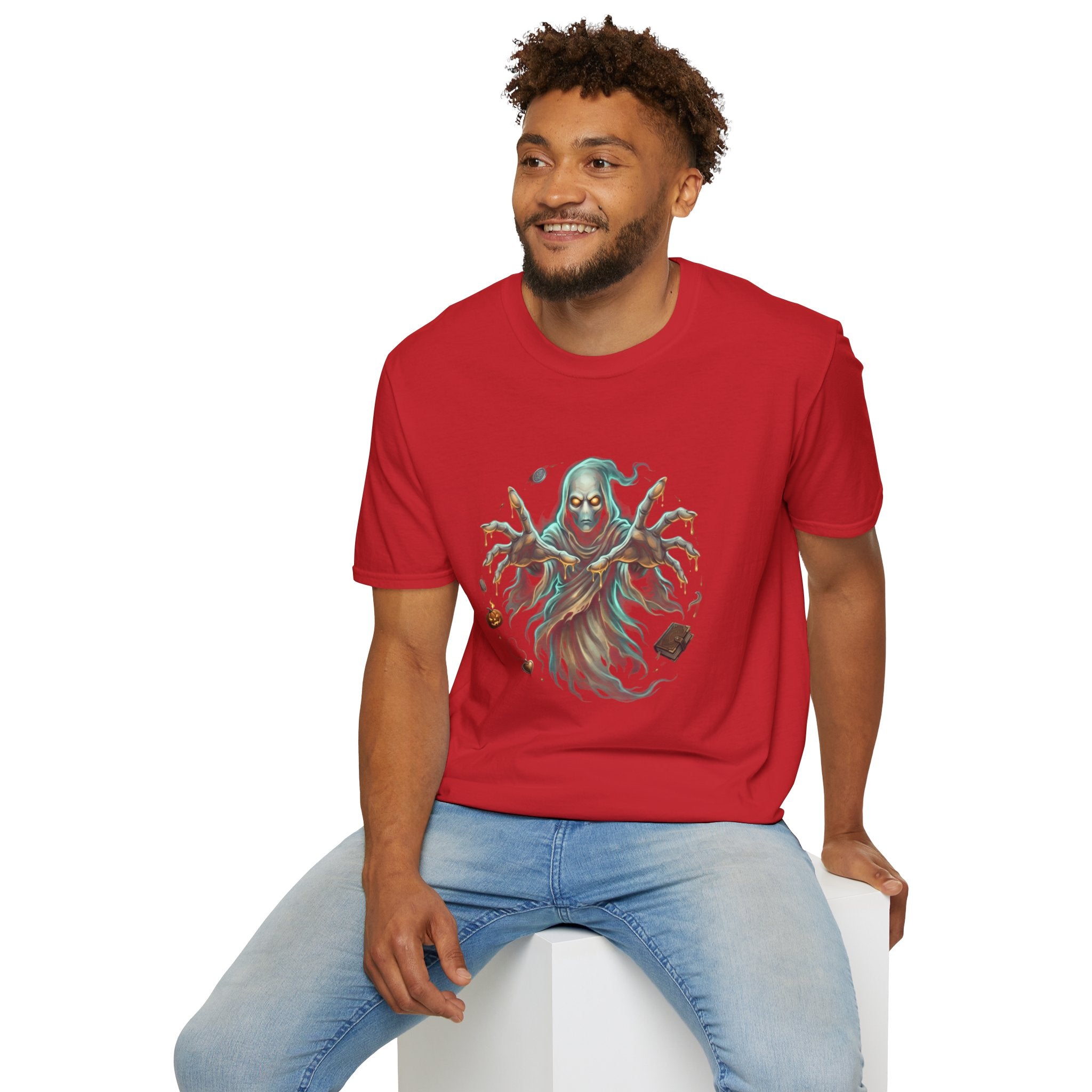 Hooded Specter Halloween Unisex Softstyle T-Shirt
