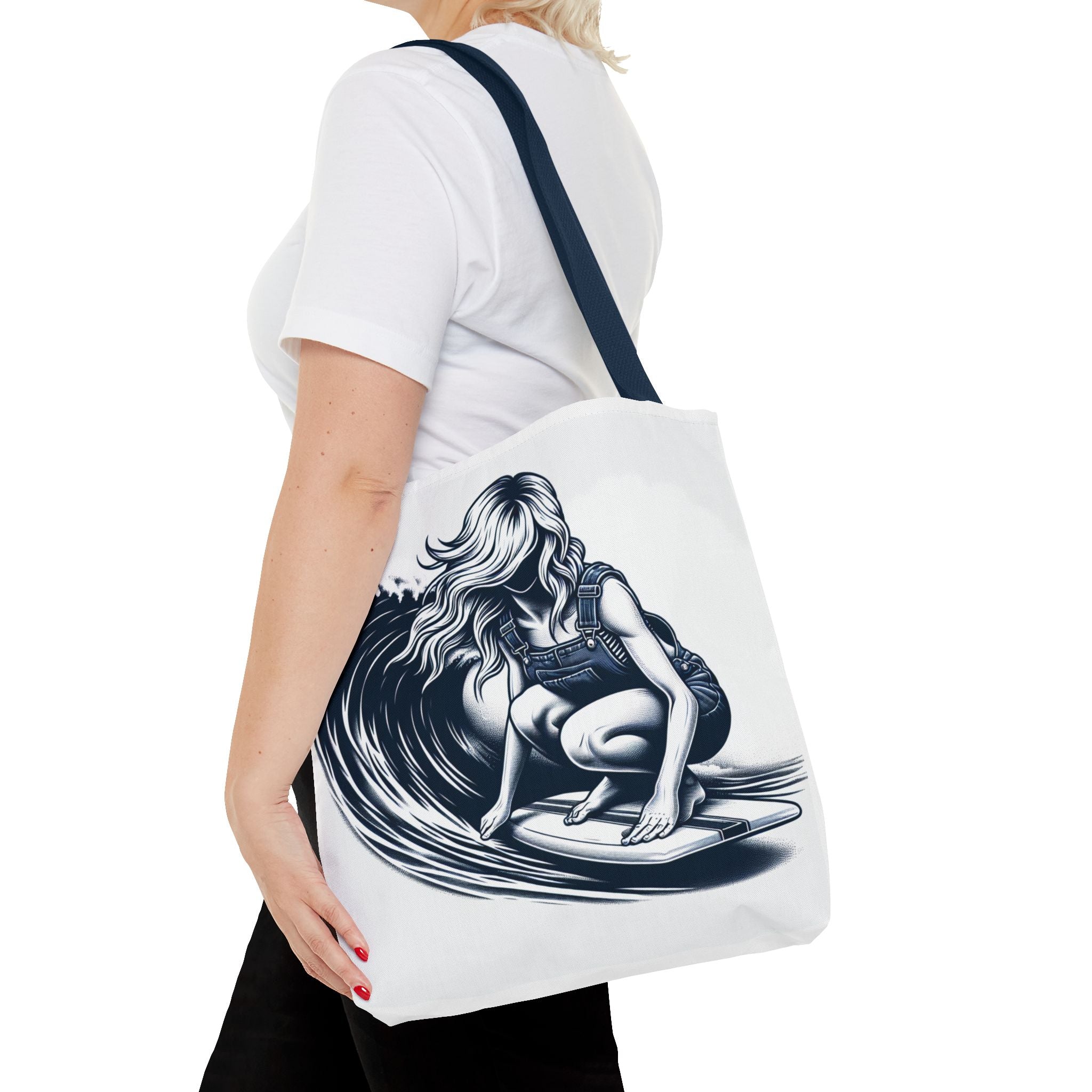 Female Surfer Tote Bag (AOP)