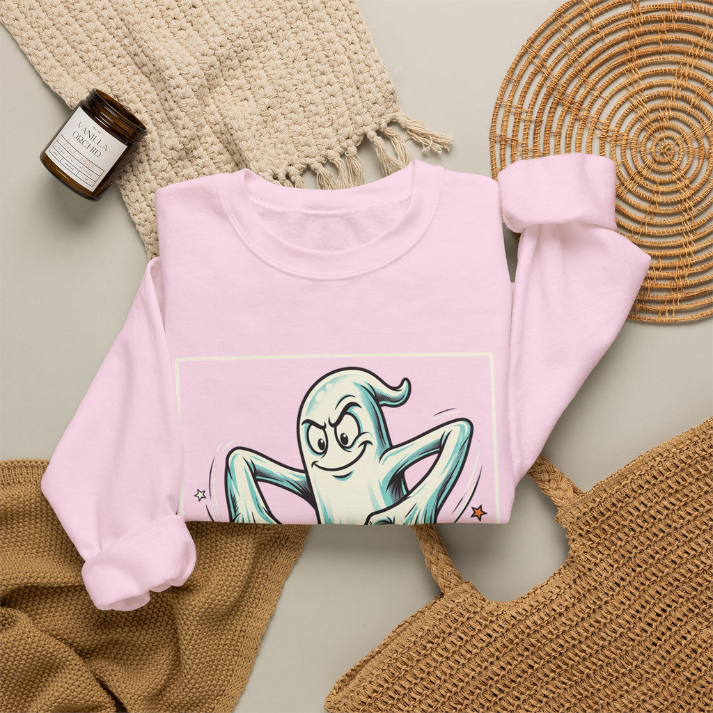 Candy Swipe Ghost Halloween Crewneck Sweatshirt