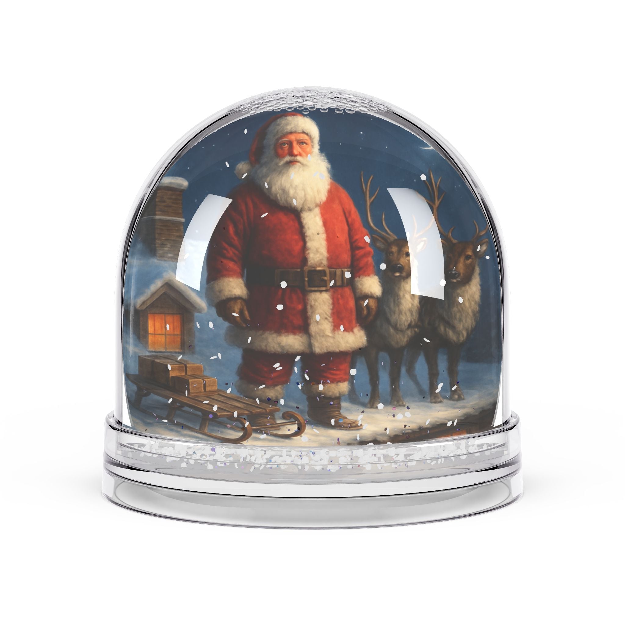 Santa Claus Snow Globe – Vintage Christmas Holiday Decor