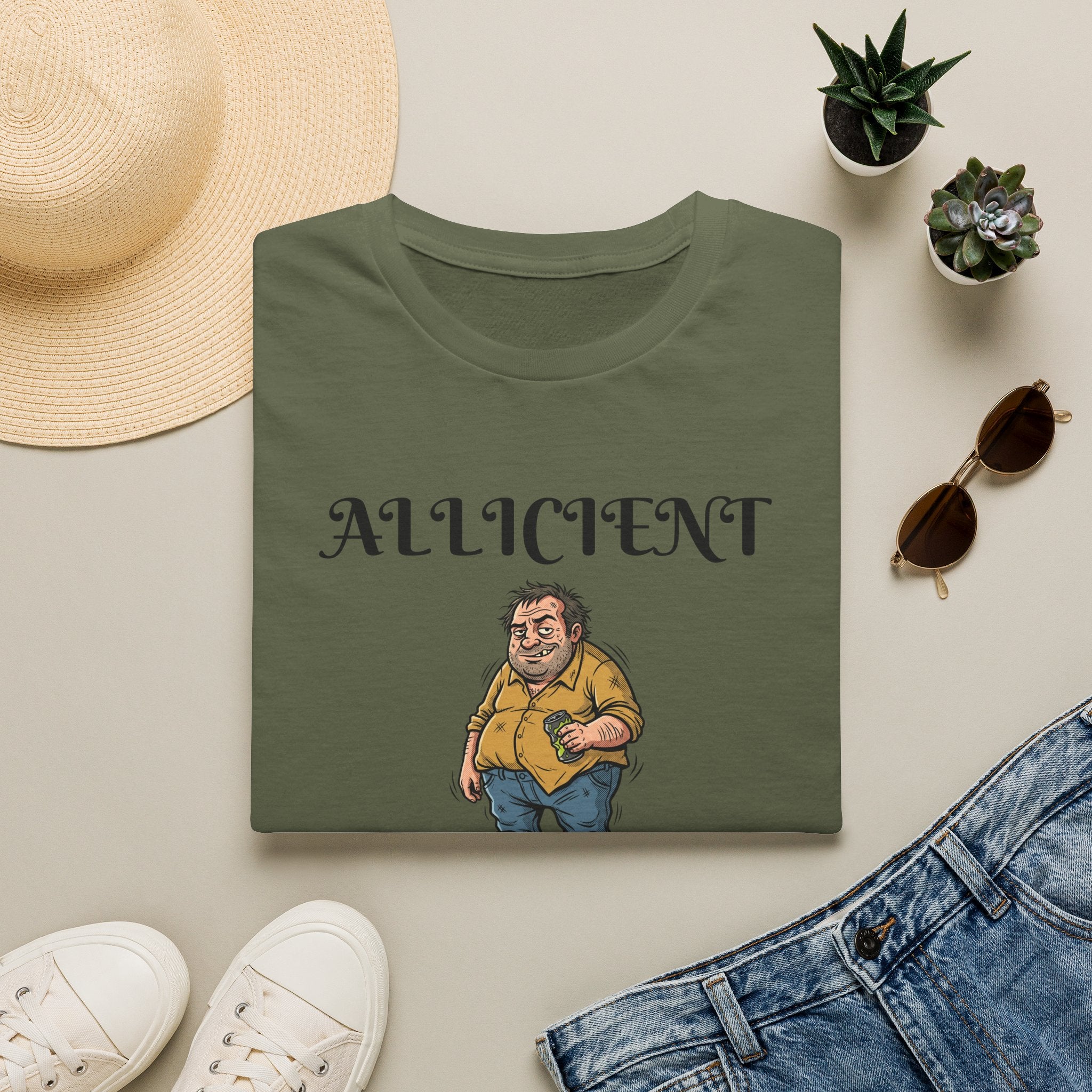 Allicient Character T-Shirt — Funny Cartoon Funny Guy Graphic Tee