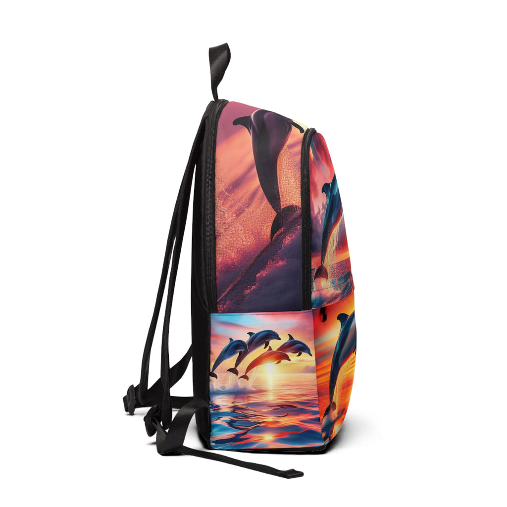 DOLPHINS Unisex Fabric Backpack