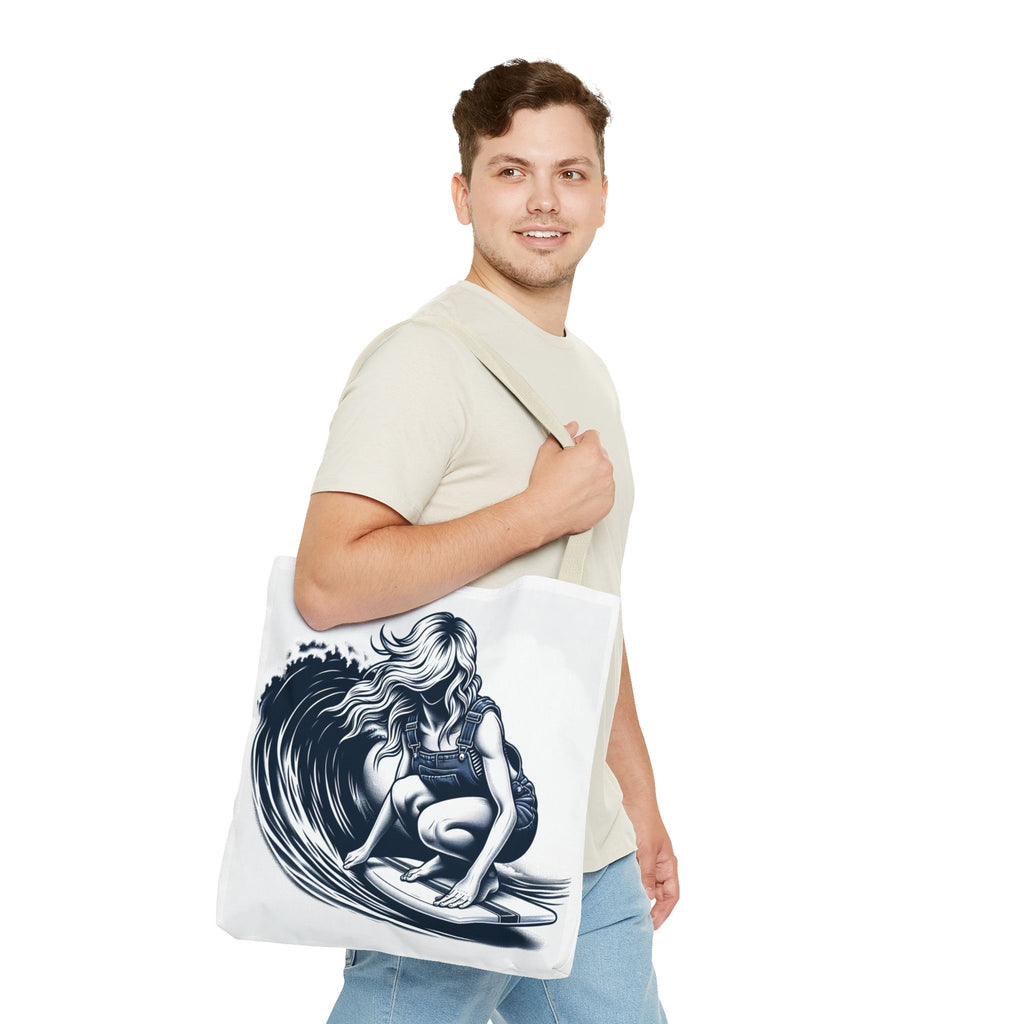 Female Surfer Tote Bag (AOP)