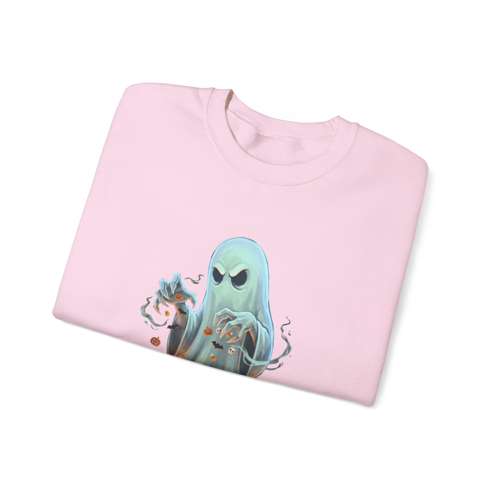 Grumpy Ghost Halloween Crewneck Sweatshirt