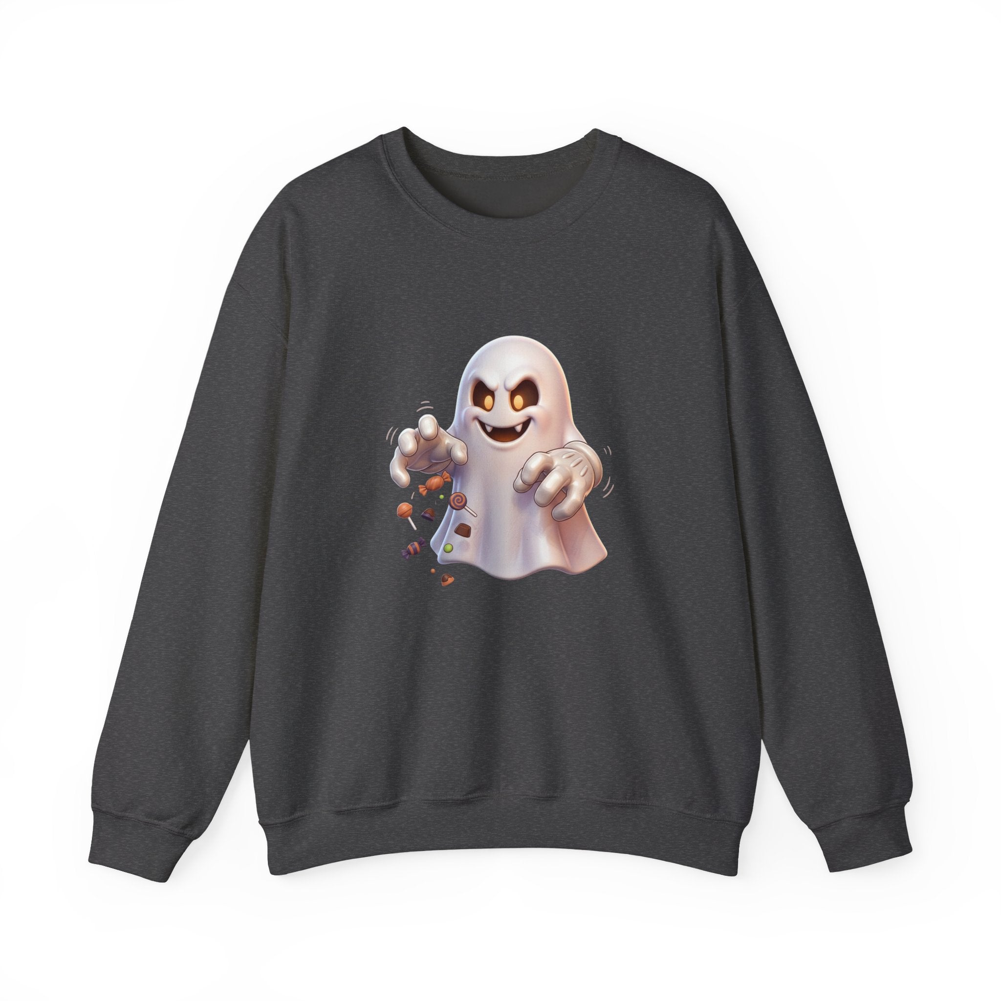 Candy Grabber Ghost Halloween Crewneck Sweatshirt
