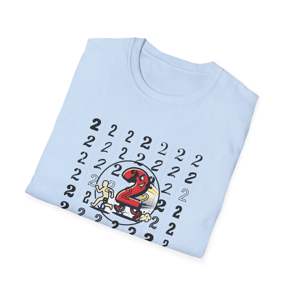 Running Number 2 Funny Bathroom Humor Graphic Unisex T-Shirt