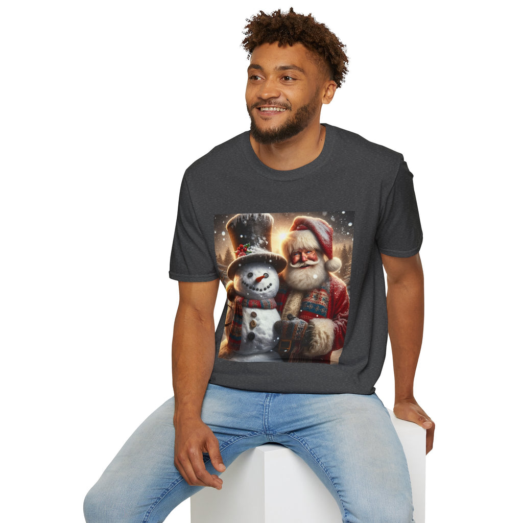 Christmas Santa & Snowman T-Shirt